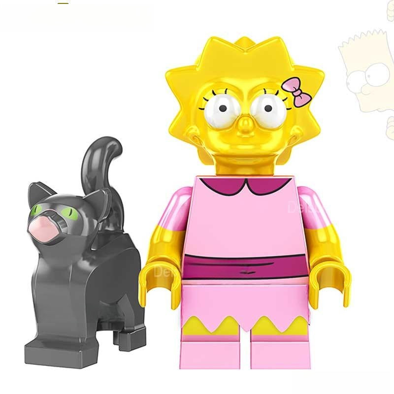 Simpsons Lego Custom Minifigure - Lisa Simpson New