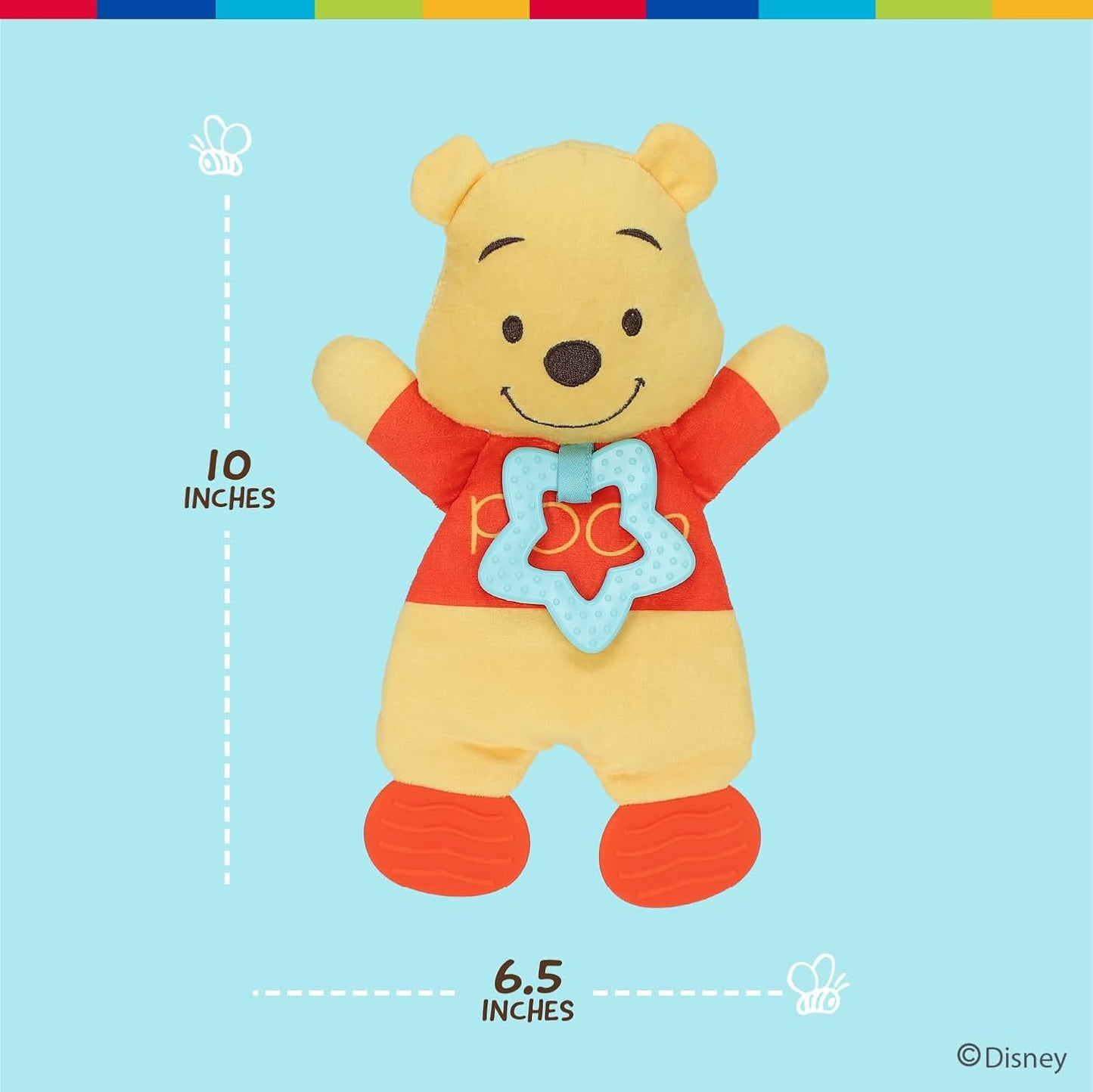 Disney Winnie the Pooh Sensory Blanky with Crinkle