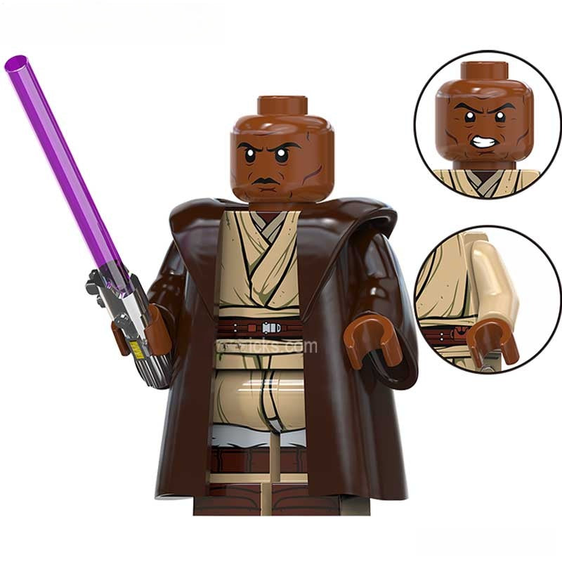 Star Wars Lego Custom Minifigure - Mace Windu 3