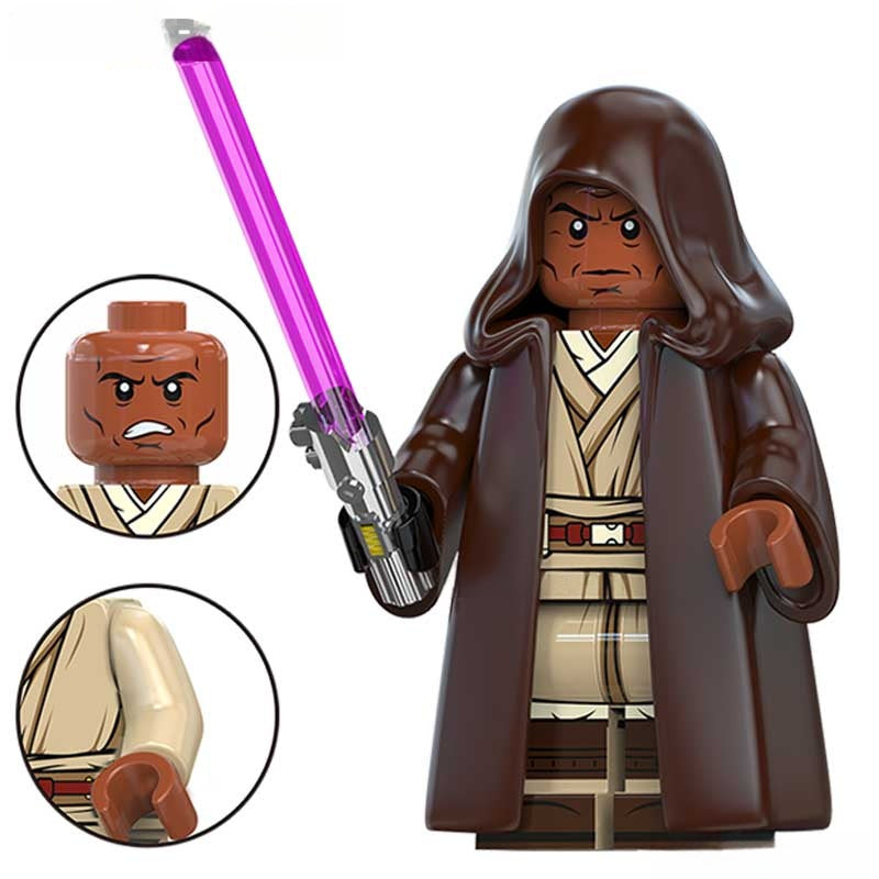 Star Wars Lego Custom Minifigure - Mace Windu 4