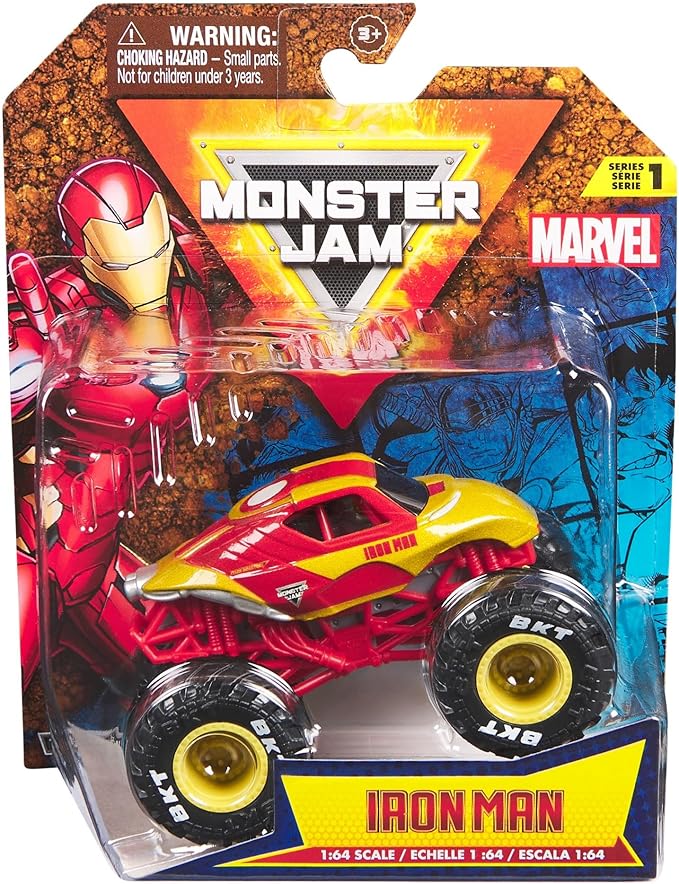 Marvel Iron Man Monster Jam - 1:64 Scale Die Cast