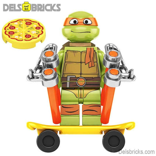 TMNT Lego Custom Minifigure - Michelangelo (Mutant Mayhem)