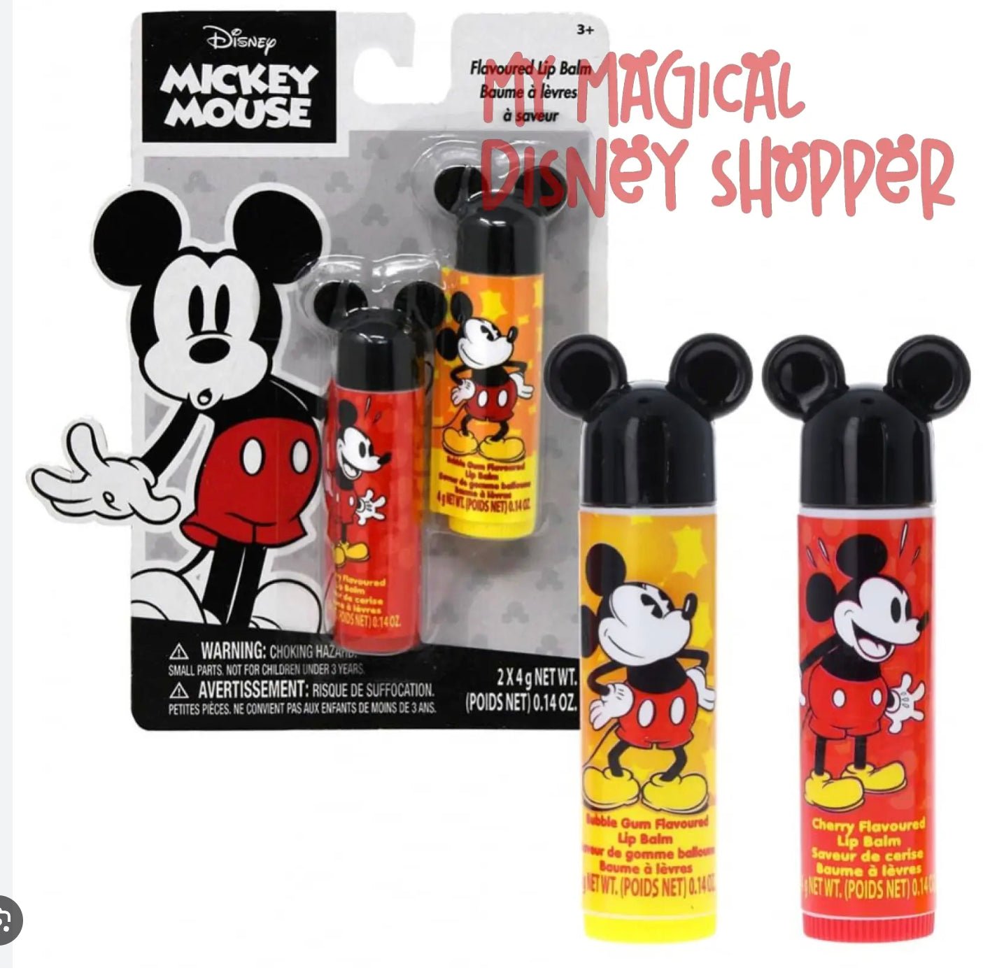 Disney Mickey Mouse 2pc Flavored Lip Balm