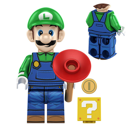 Games Lego Custom Minifigure - Luigi from Super Mario Brothers