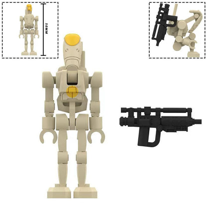 Star Wars Lego Custom Minifigure - Battle Droid Commander Clone Wars