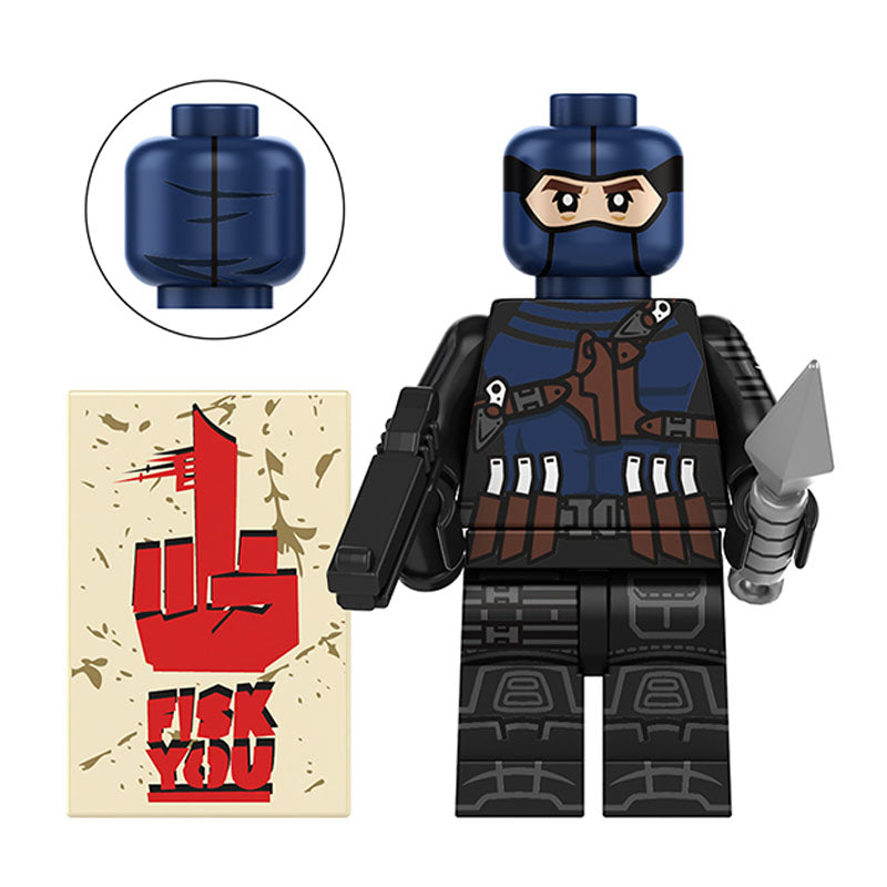 Marvel Lego Custom Minifigure - Bullseye Defenders
