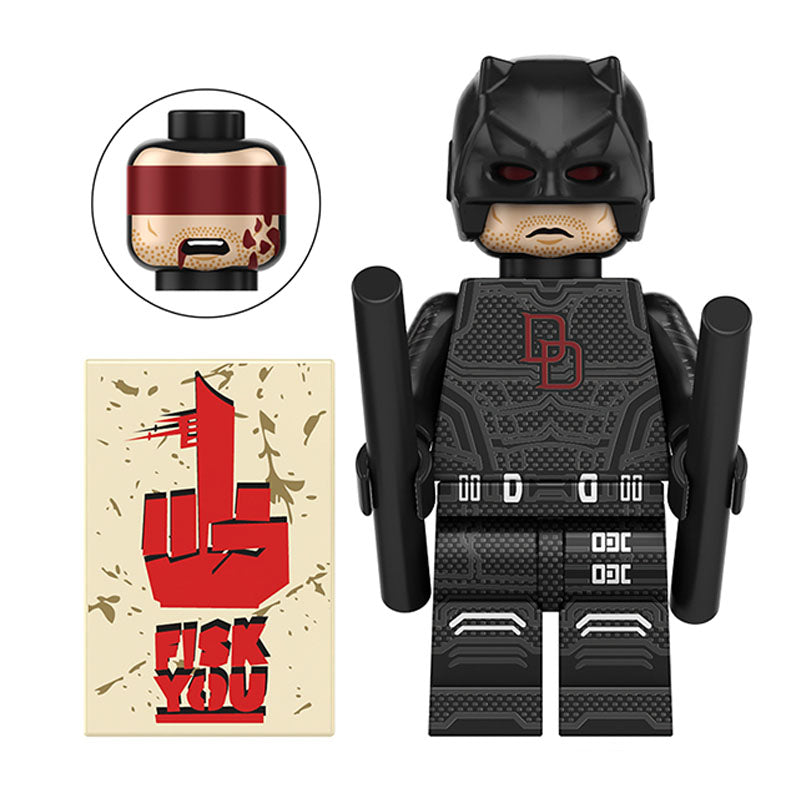 Marvel Lego Custom Minifigure - Daredevil Defenders