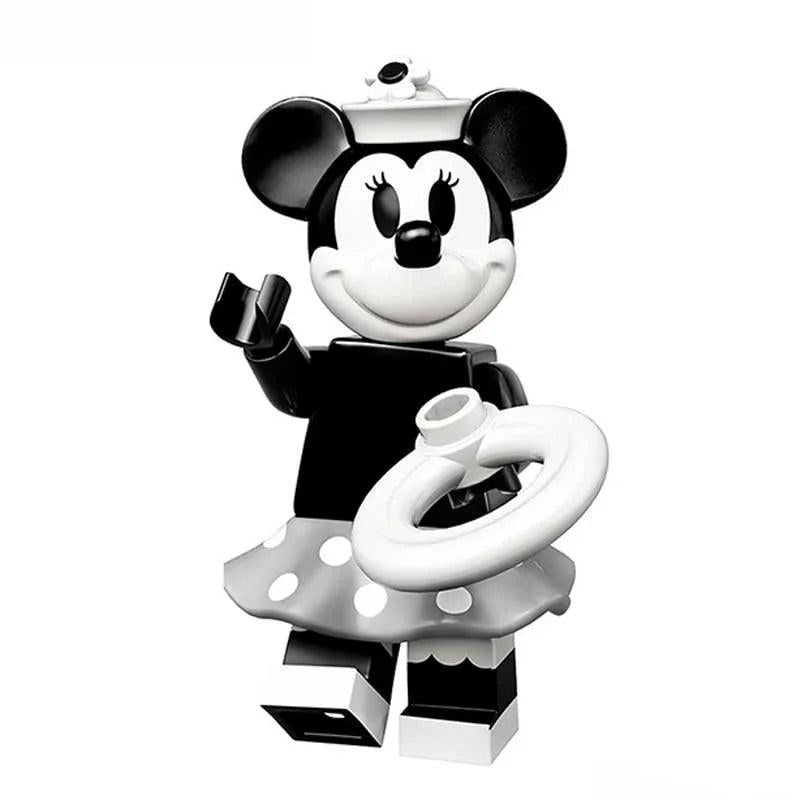 Disney Lego Custom Minifigure - Minnie Mouse (Black & White)