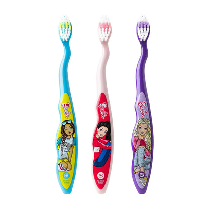 Barbie Kids Brush Buddies Toothbrush 3 Pack
