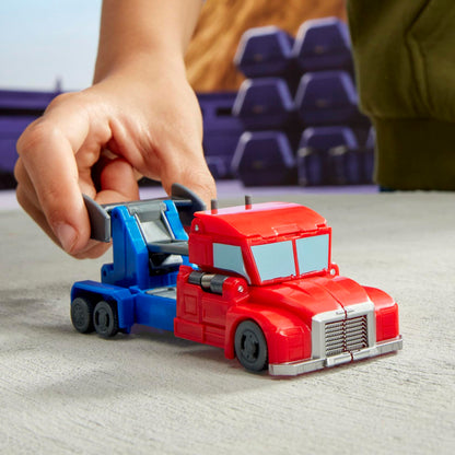 Transformers Action Figure - Optimus Prime (EarthSpark 1-Step Smash Changers)