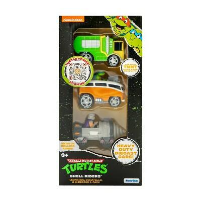 TMNT Diecast Vehicles 3pk - Leonardo Donatello Shredder