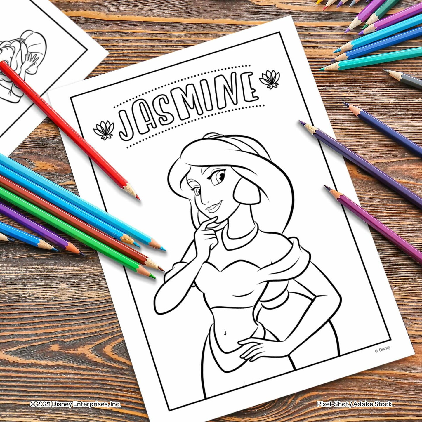 Disney Princess Ariel 32-Page Color by Number Activity Book