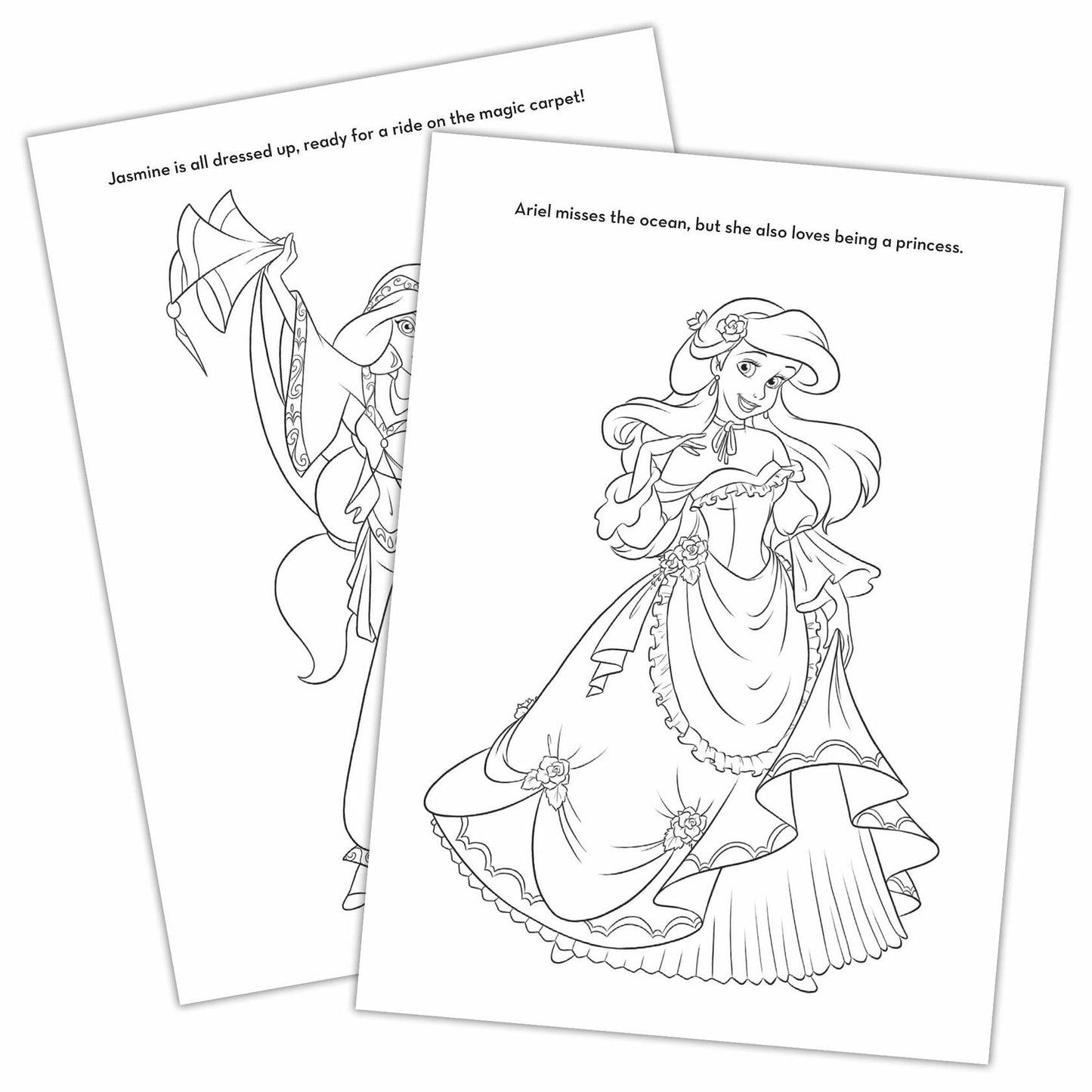 Disney Princess Ariel 32-Page Color by Number Activity Book