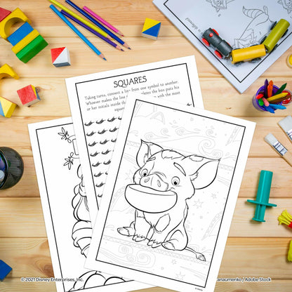 Disney Princess Ariel 32-Page Color by Number Activity Book