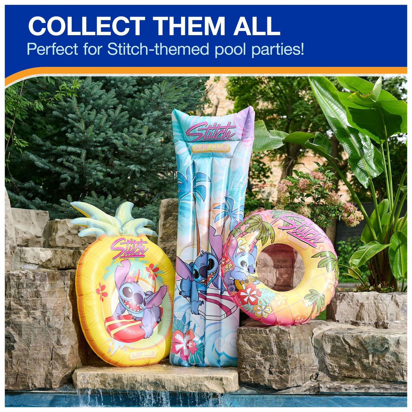 Disney Stitch Swim Tube Pool Float Inflatable Pool Toy