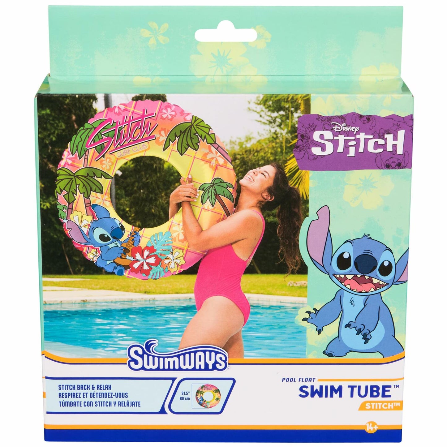 Disney Stitch Swim Tube Pool Float Inflatable Pool Toy