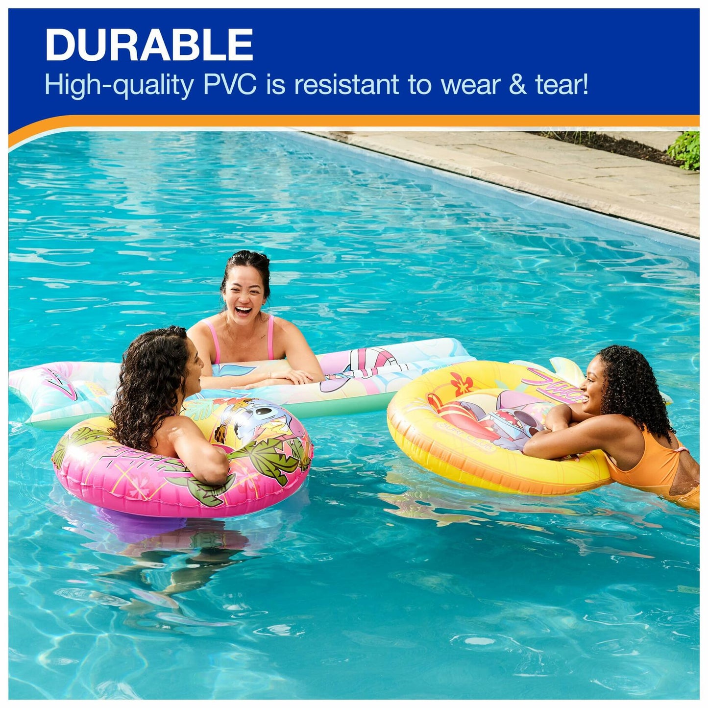 Disney Stitch Swim Tube Pool Float Inflatable Pool Toy