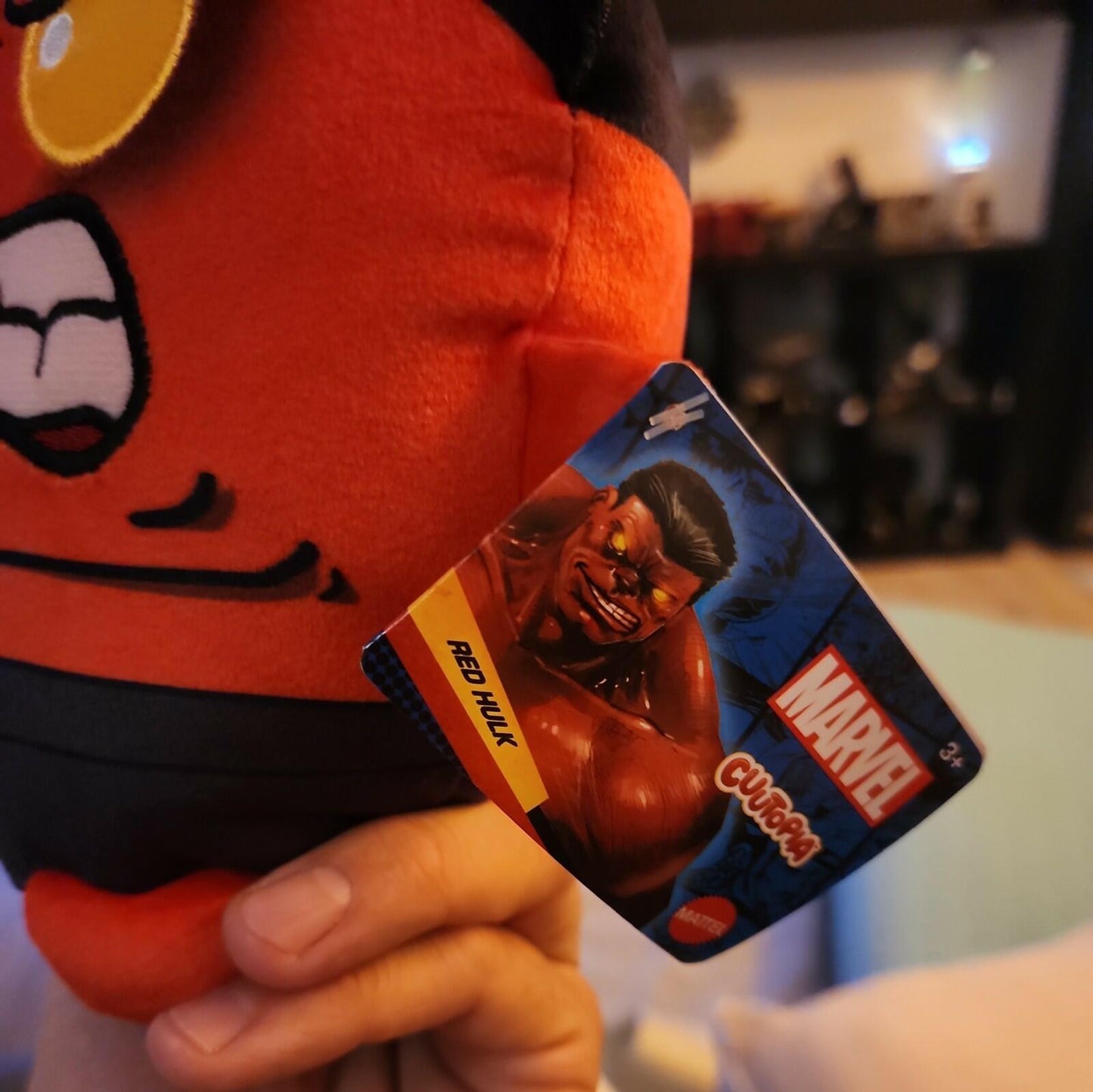Marvel Cuutopia Red Hulk Plush 7in Small 6-14in
