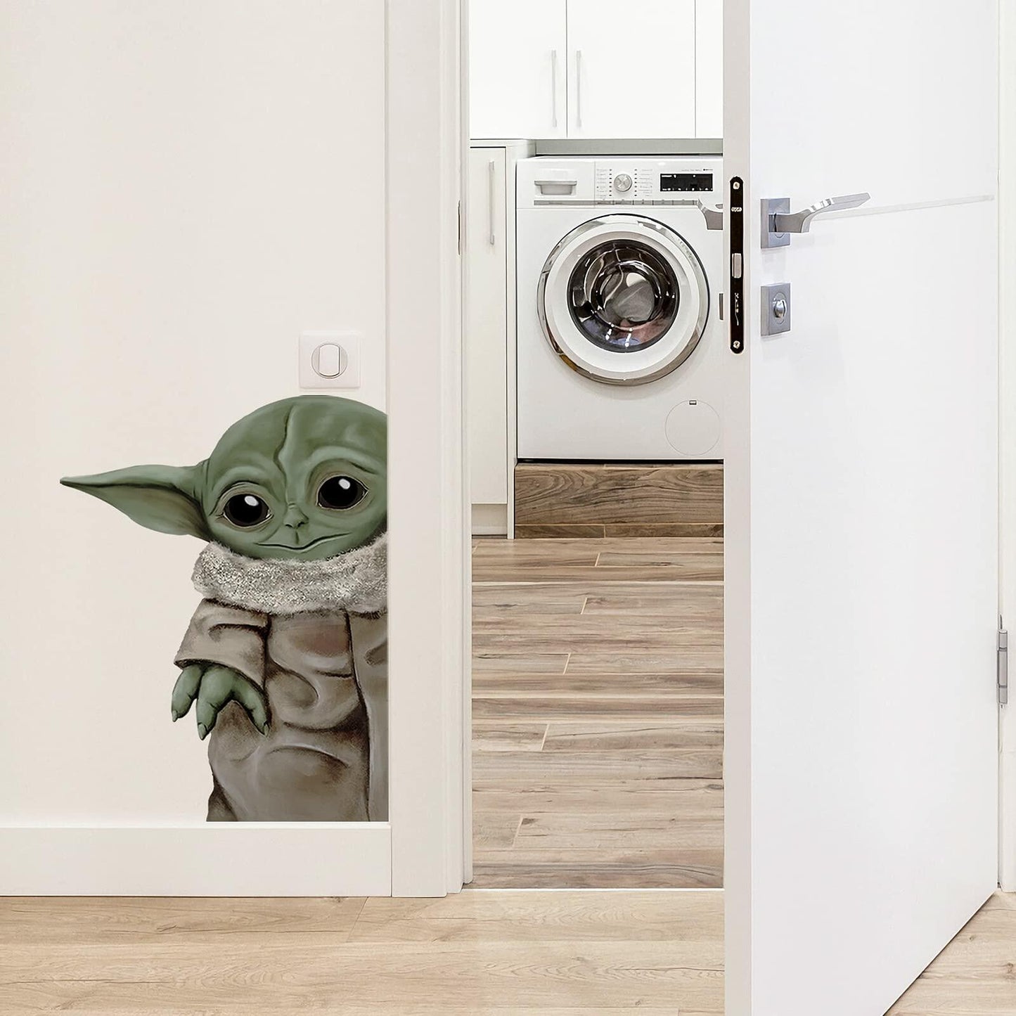 Star Wars Vinyl Wall Decal Cartoon Green Tan Kids Decor