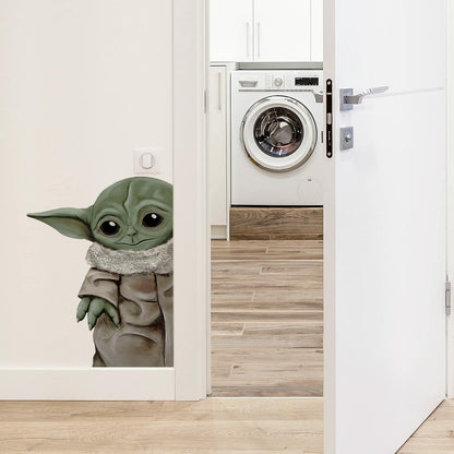 Star Wars Vinyl Wall Decal Cartoon Green Tan Kids Decor