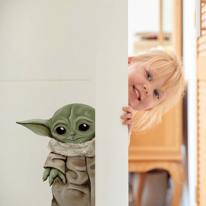 Star Wars Vinyl Wall Decal Cartoon Green Tan Kids Decor