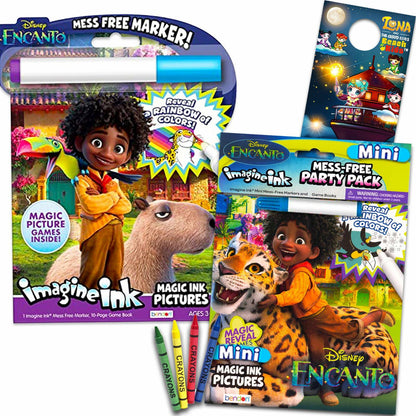 Disney Encanto Coloring Book Set with Stickers Crayons Door Hanger