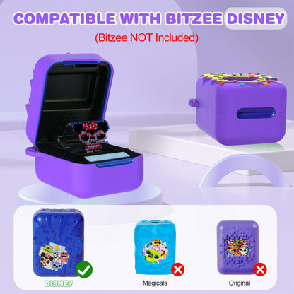 Disney Silicone Protective Case Purple with Lanyard