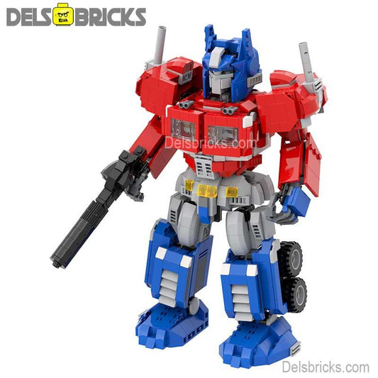 Transformers Lego Custom Minifigure - Optimus Prime (Big Figure)