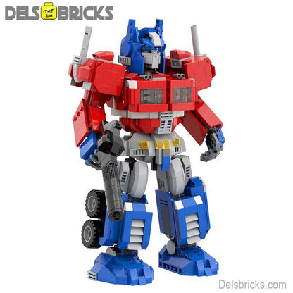 Transformers Lego Custom Minifigure - Optimus Prime (Big Figure)