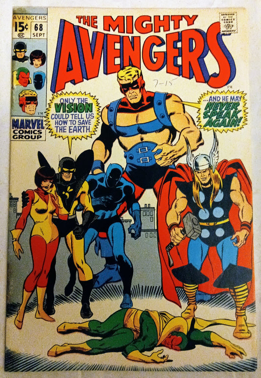 Avengers #068, Marvel Comics (September 1969)