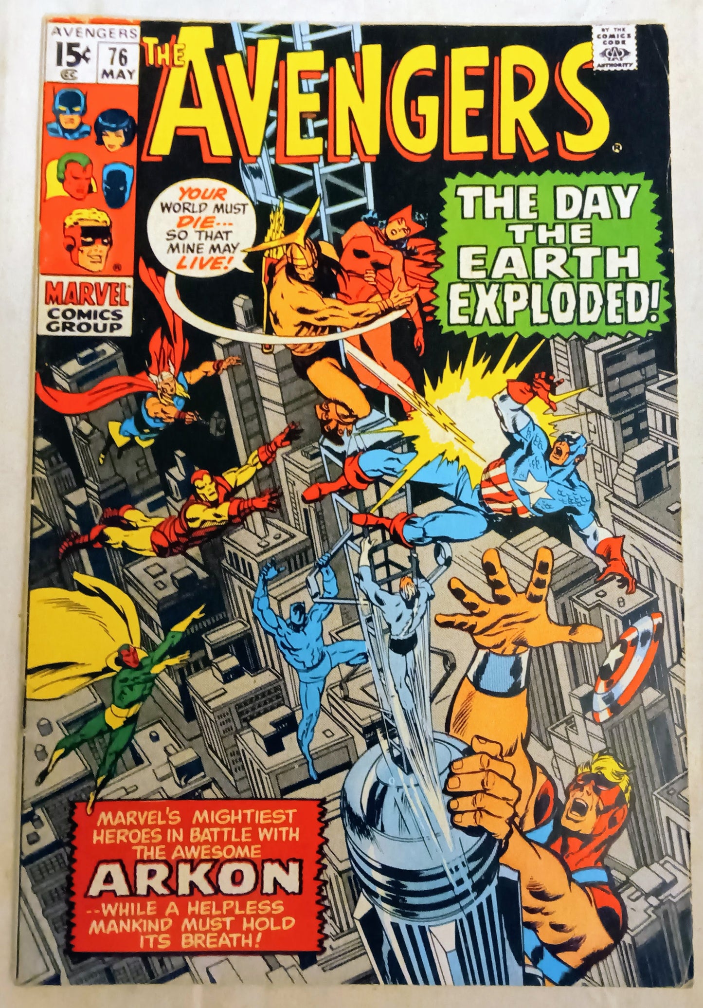 Avengers #076, Marvel Comics (May 1970)