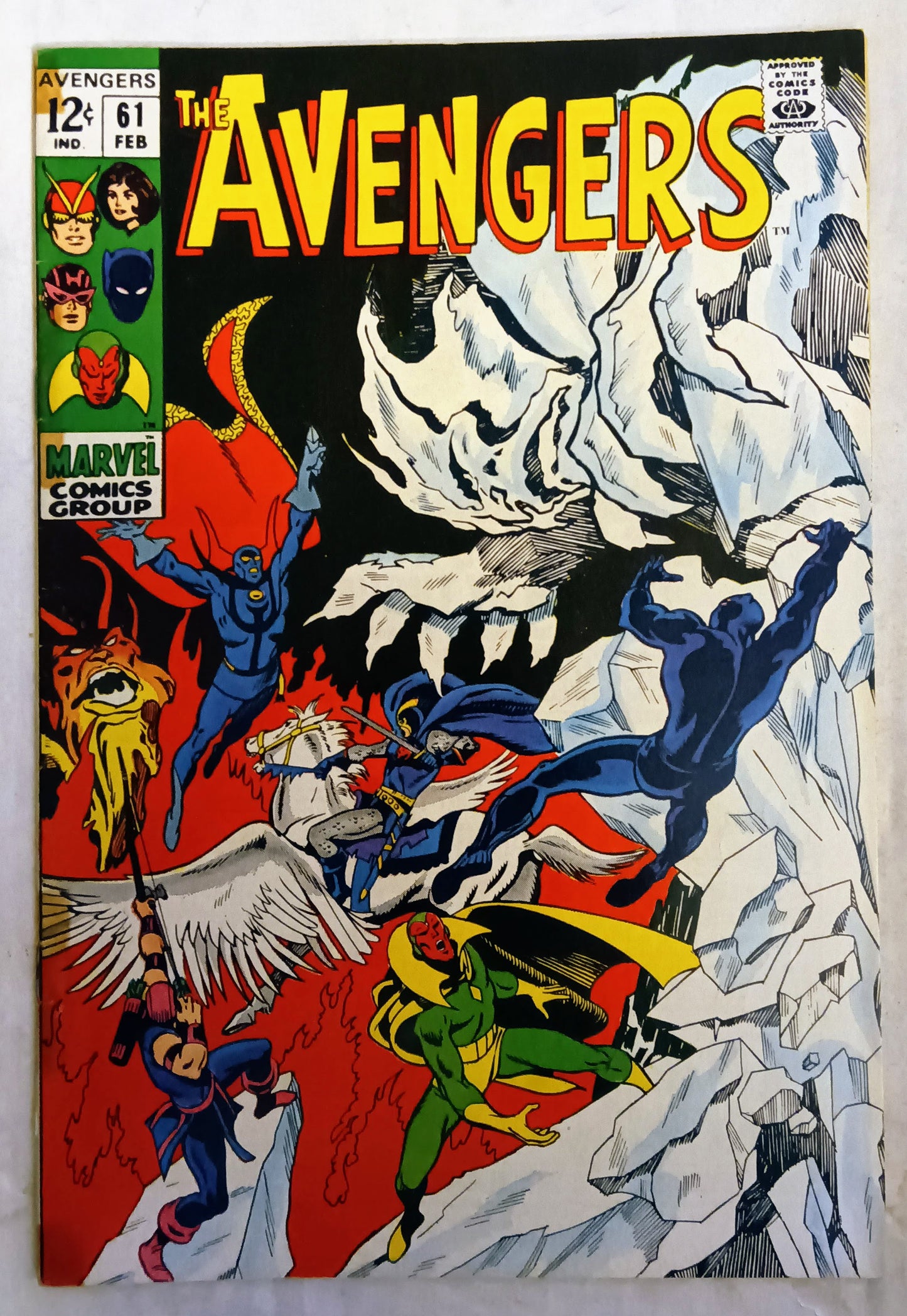 Avengers #061, Marvel Comics (February 1969, GD+)