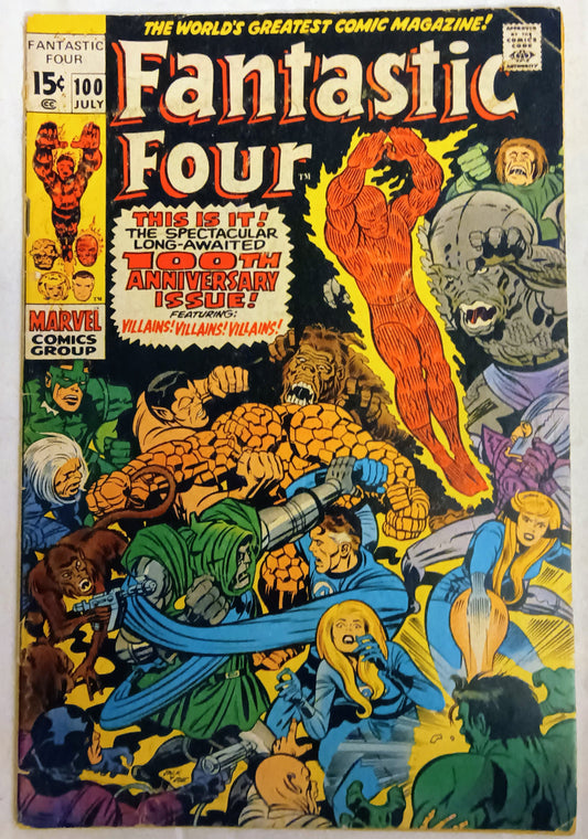 Fantastic Four #100, Marvel Comics (July 1970, GD-)