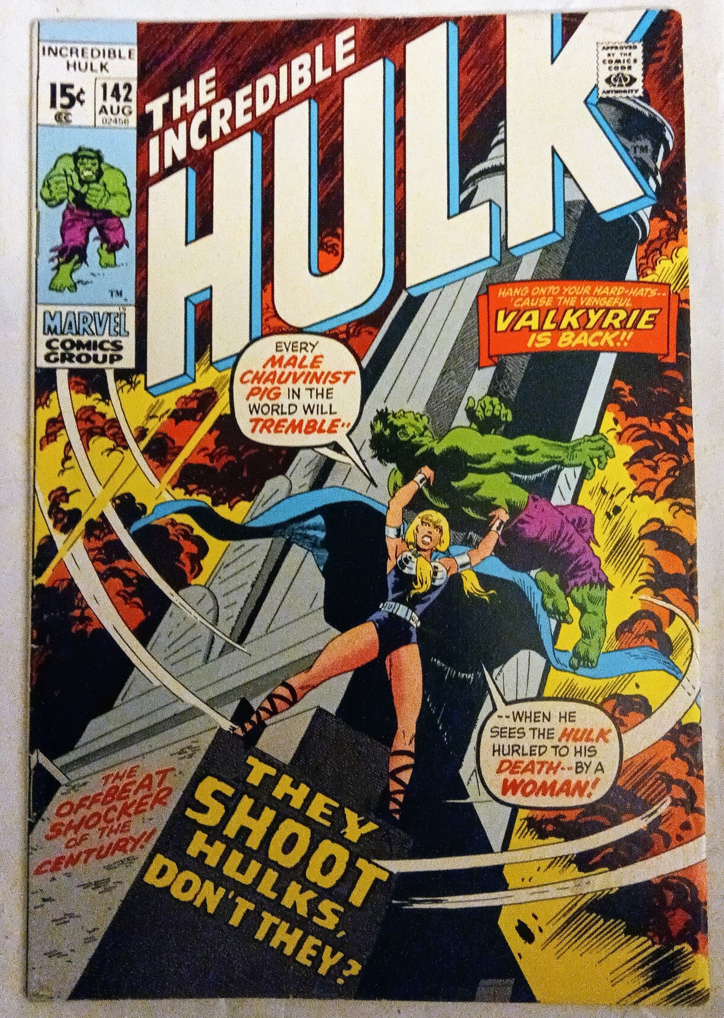 Incredible Hulk #142, Marvel Comics (August 1971, Good)