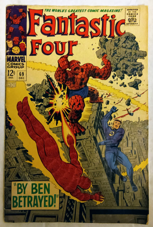 Fantastic Four #069, Marvel Comics (December 1967, GD-)