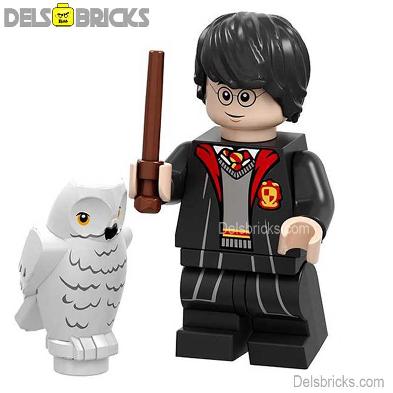 Harry Potter Lego Custom Minifigure - Harry Potter with Hedwig