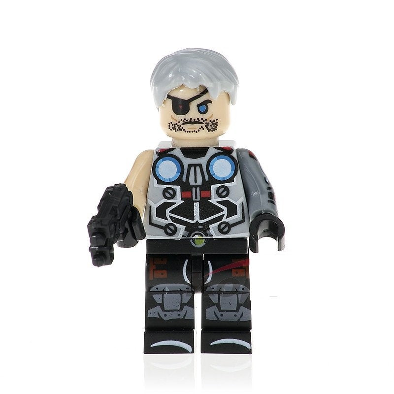 Marvel Lego Custom Minifigure - Cable (Film Version)