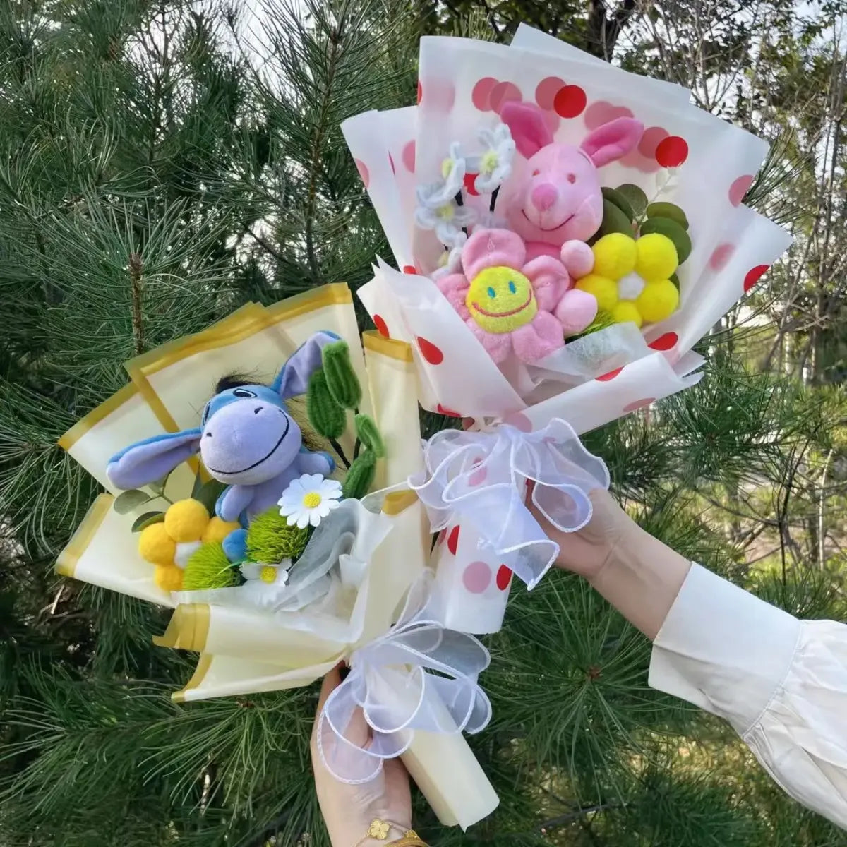 Disney Kawaii Eeyore & Flower Plush Bouquet – Cute Valentine’s or Birthday Gift