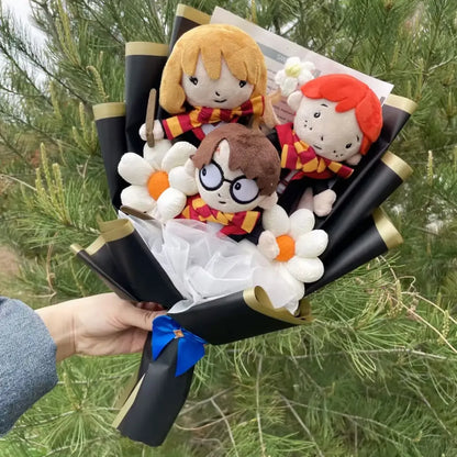 Harry Potter Plush Bouquet – Handmade Cute Graduation Gift for Fans