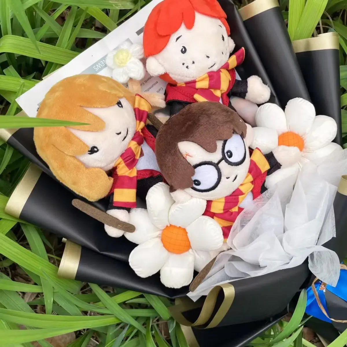 Harry Potter Plush Bouquet – Handmade Cute Graduation Gift for Fans