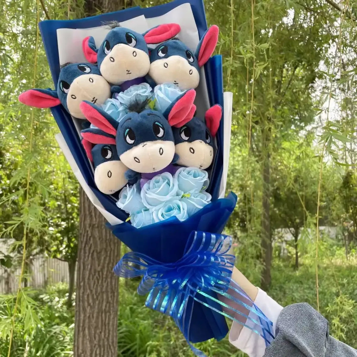 Disney Winnie the Pooh Plush Bouquet – Handmade Gift with Eeyore & Tigger