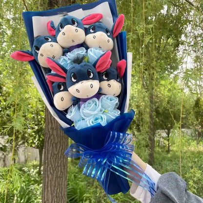 Disney Winnie the Pooh Plush Bouquet – Handmade Gift with Eeyore & Tigger