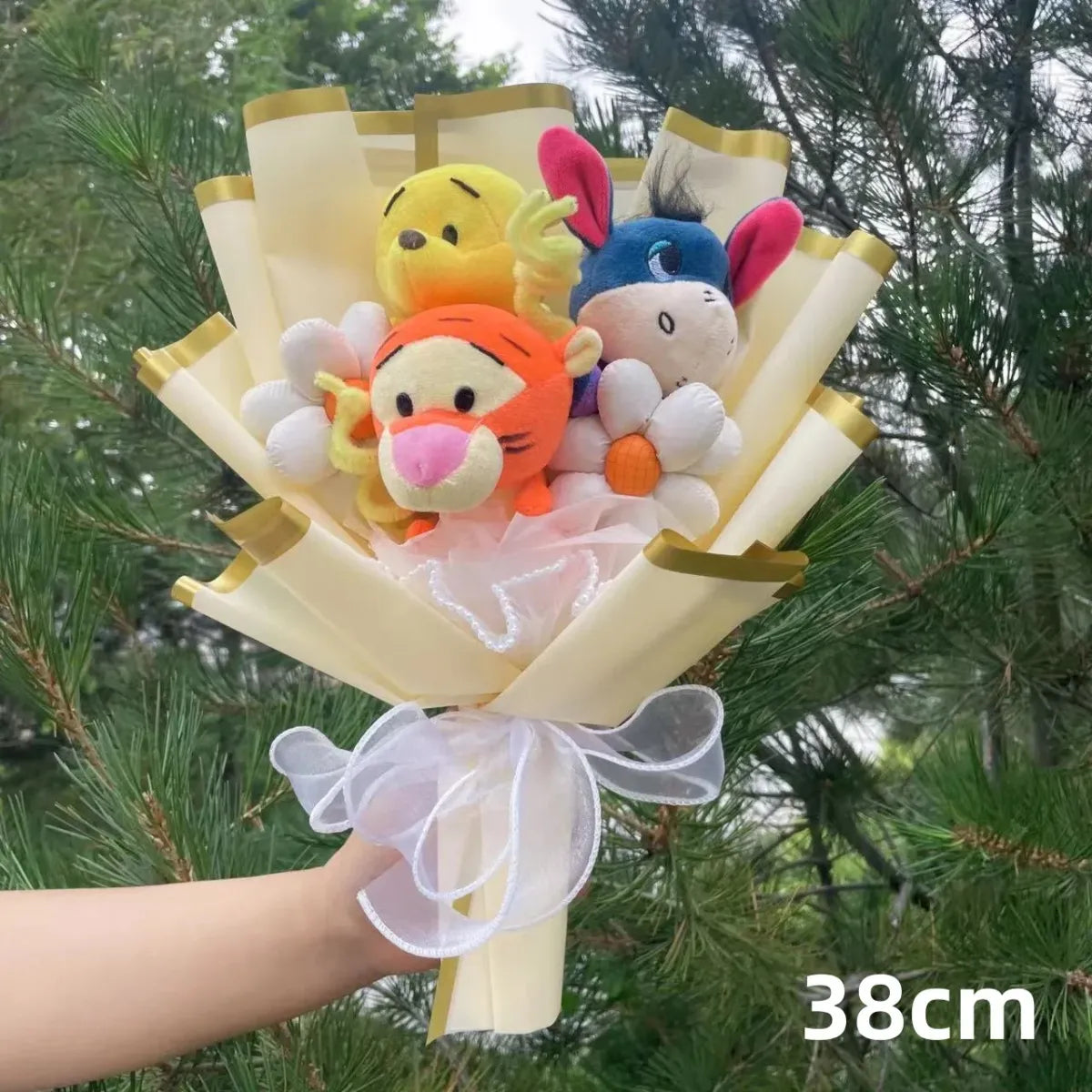 Disney Winnie the Pooh Plush Bouquet – Handmade Gift with Eeyore & Tigger
