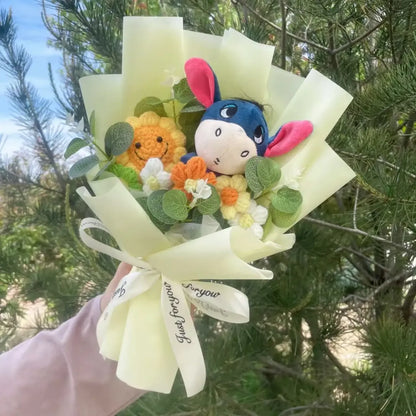 Disney Winnie the Pooh Plush Bouquet – Handmade Gift with Eeyore & Tigger