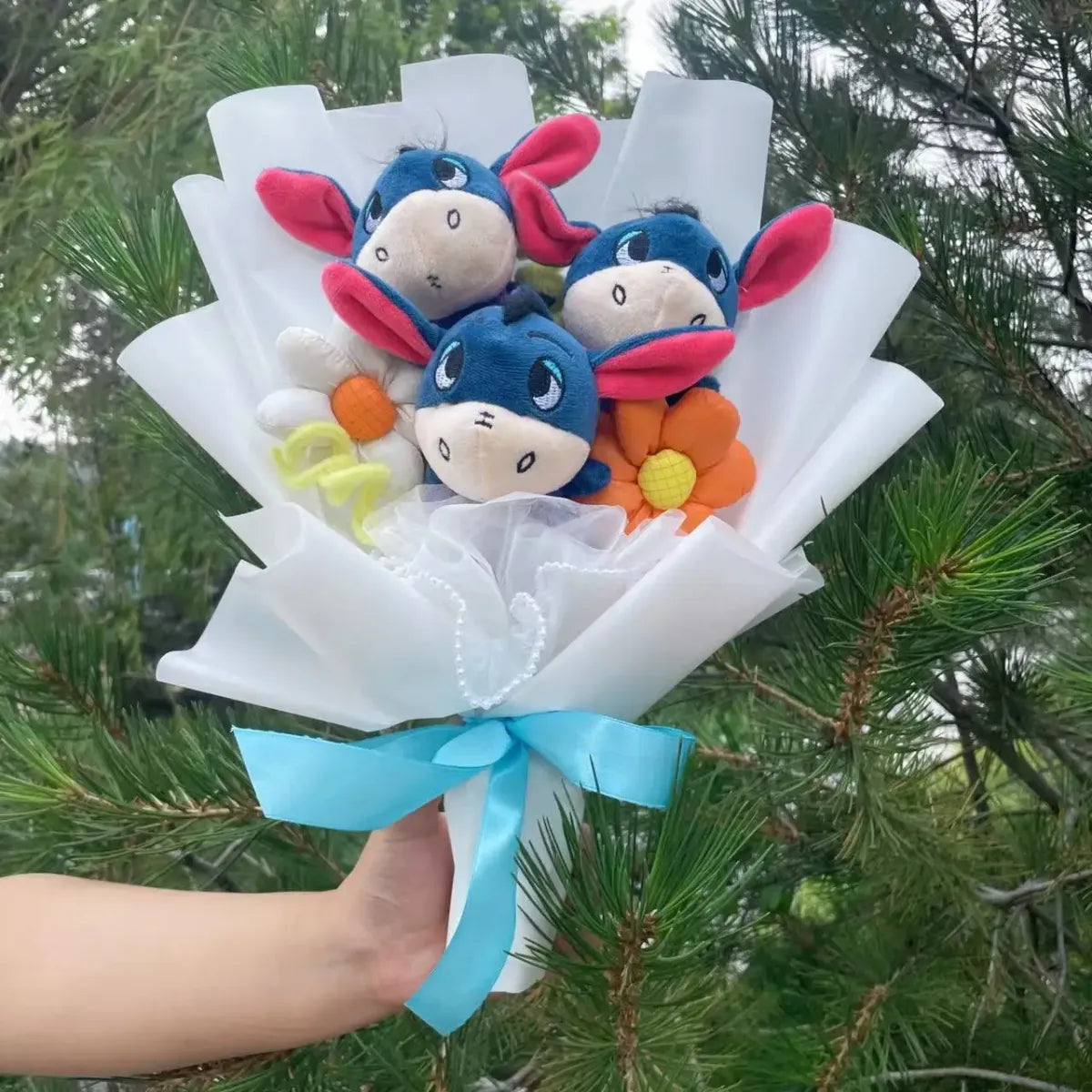 Disney Winnie the Pooh Plush Bouquet – Handmade Gift with Eeyore & Tigger