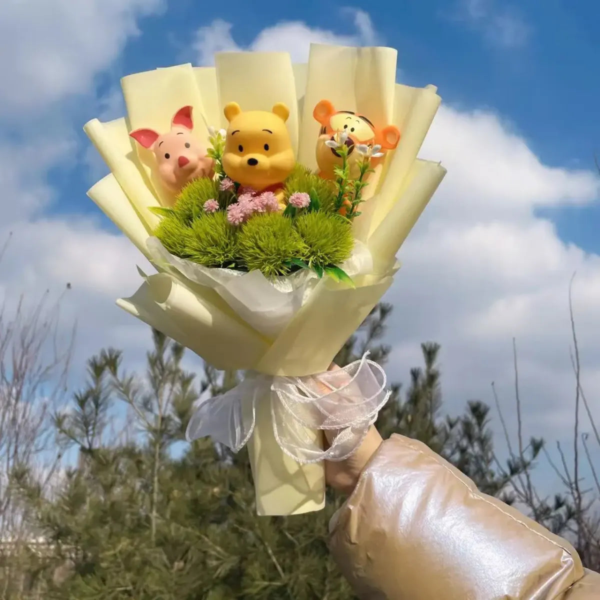 Disney Winnie the Pooh Plush Bouquet – Handmade Gift with Eeyore & Tigger