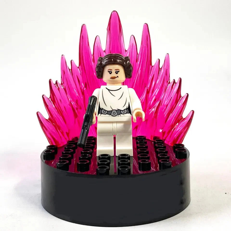 Star Wars Lego Custom Minifigure - Princess Leia with base