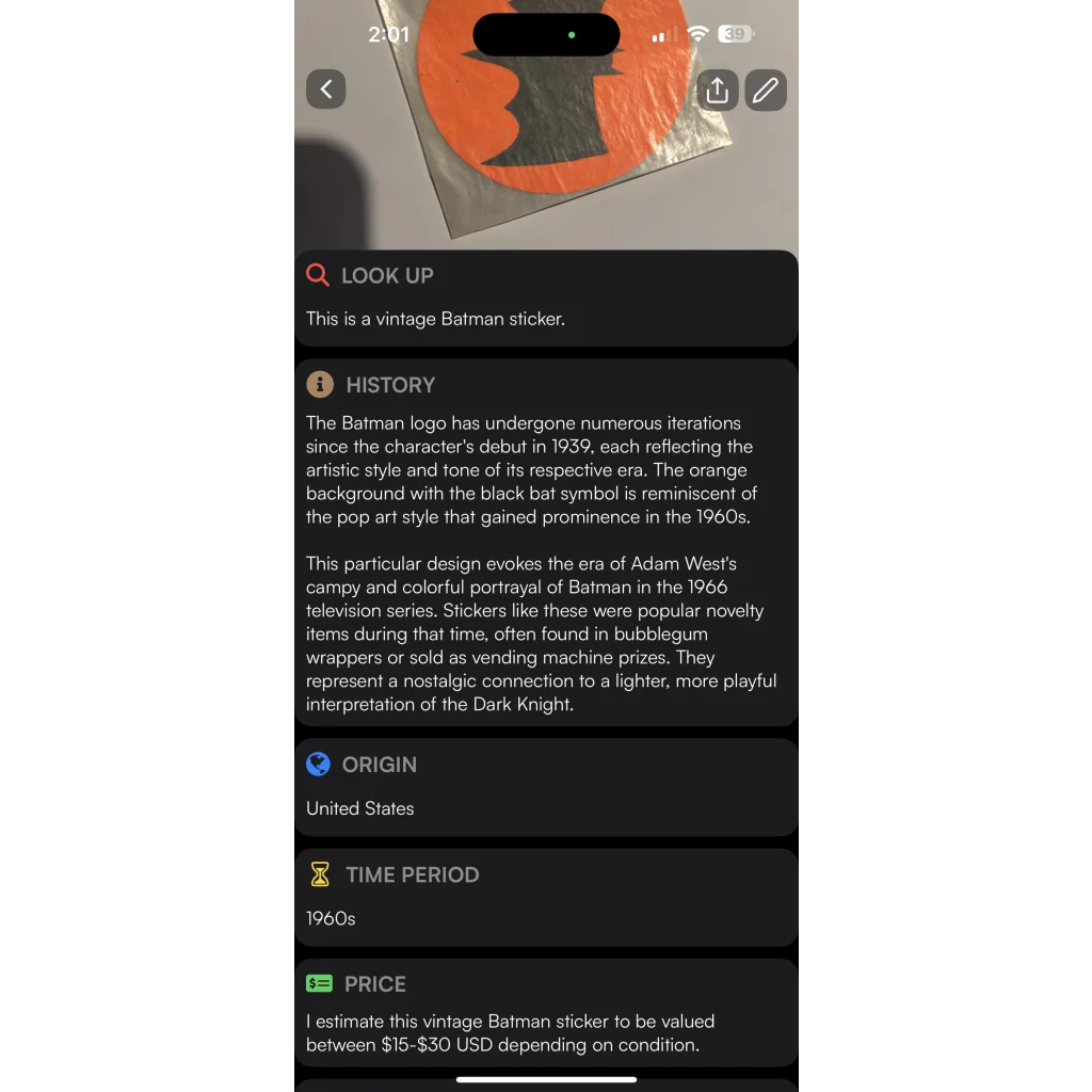 Batman Signal Sticker