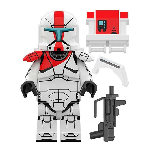 Star Wars Lego Custom Minifigure - Red Clone Commando