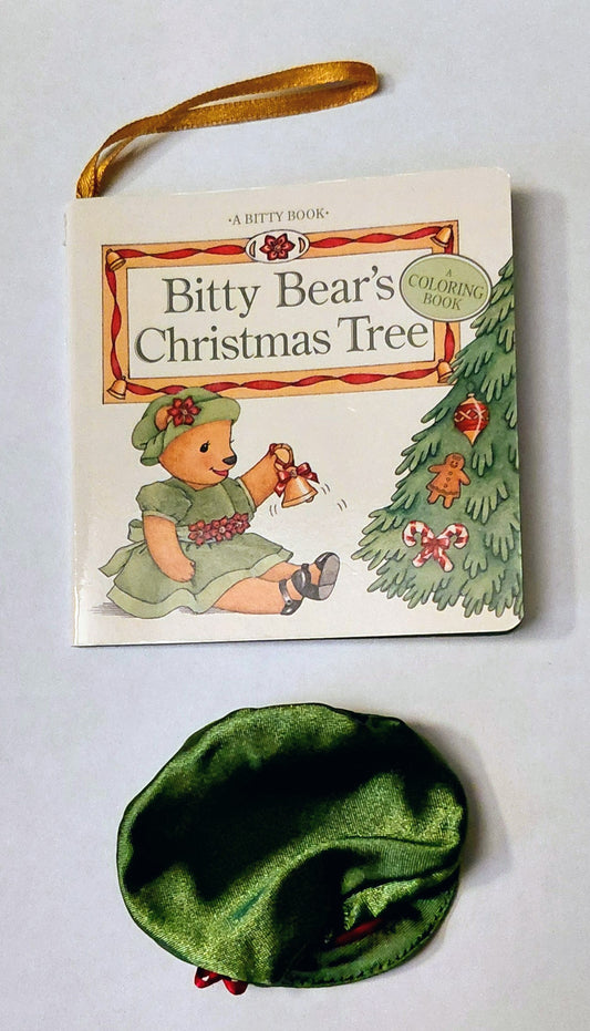 Bitty Bear Christmas Tree Set - Hat and Coloring Book